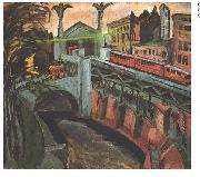 Ernst Ludwig Kirchner Hallesches Tor, Berlin Spain oil painting artist